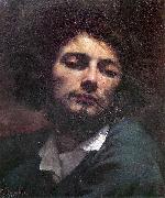 Gustave Courbet Self portrait with pipe. oil on canvas